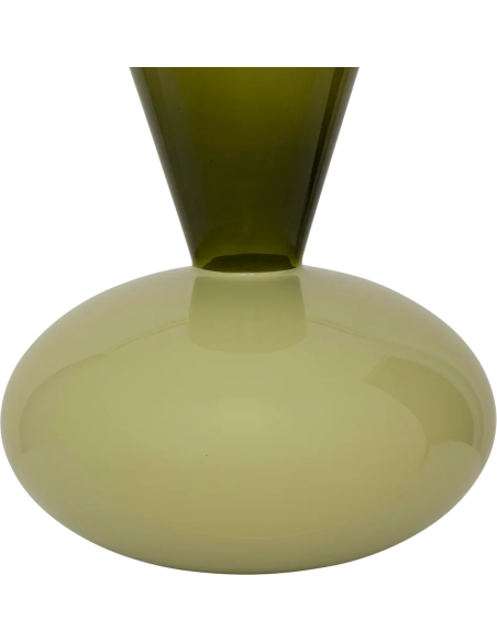 Vase vert en verre recyclé Ø27x32 cm Zinhle