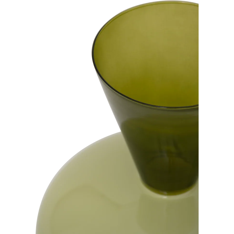 Vase vert en verre recyclé Ø27x32 cm...