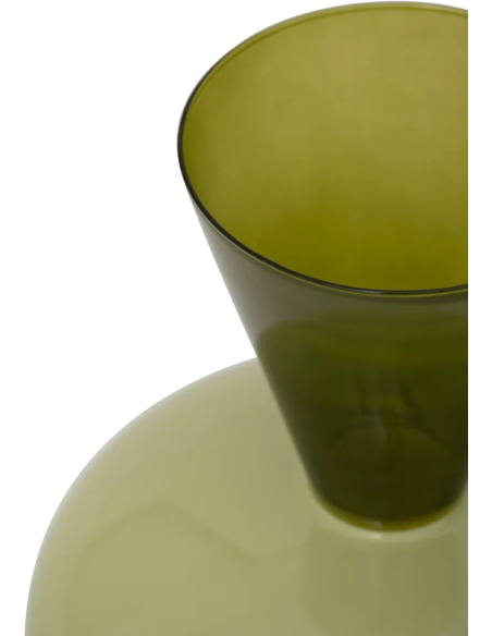 Vase vert en verre recyclé Ø27x32 cm Zinhle