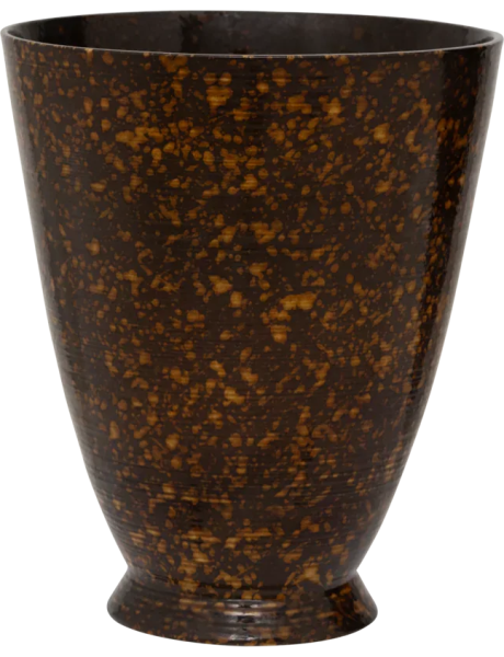 Cache-pot céramique marron moucheté Ø27,5x33 cm Koda