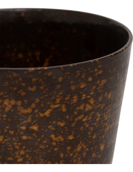 Cache-pot céramique marron moucheté Ø27,5x33 cm Koda