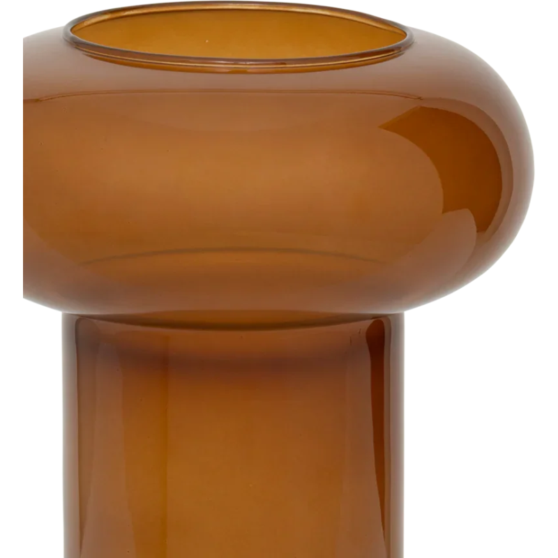 Vase en verre recyclé ambré Ø21x23 cm...