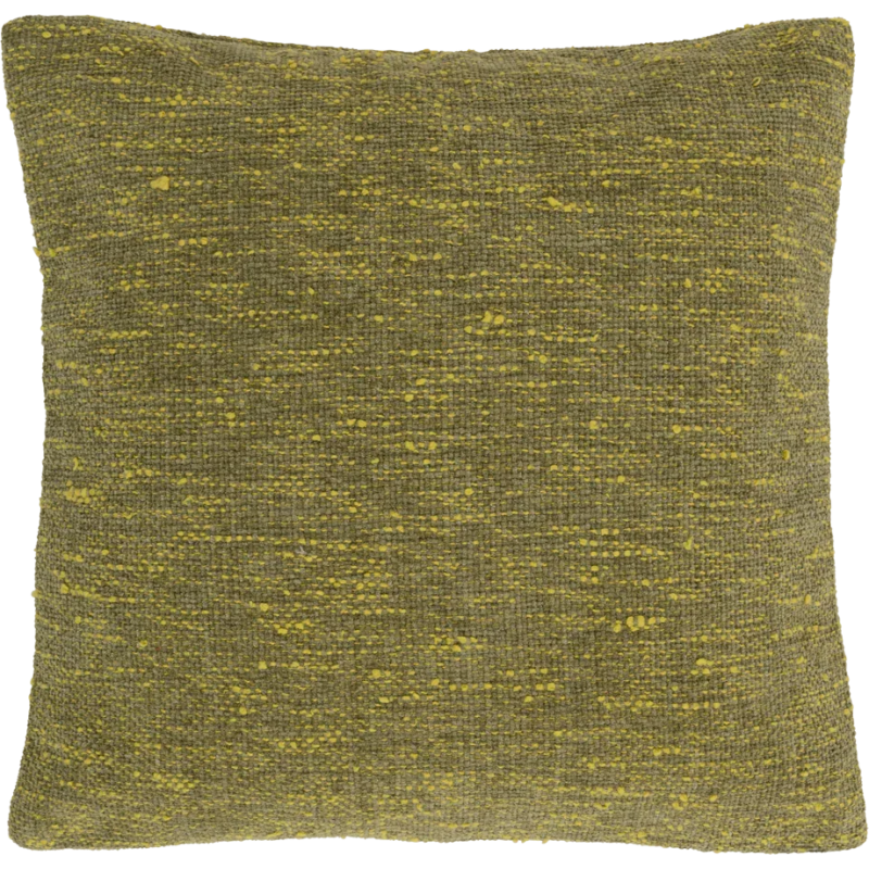 Coussin vert 50x50 en coton Tham