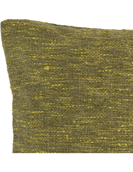 Coussin vert 50x50 en coton Tham