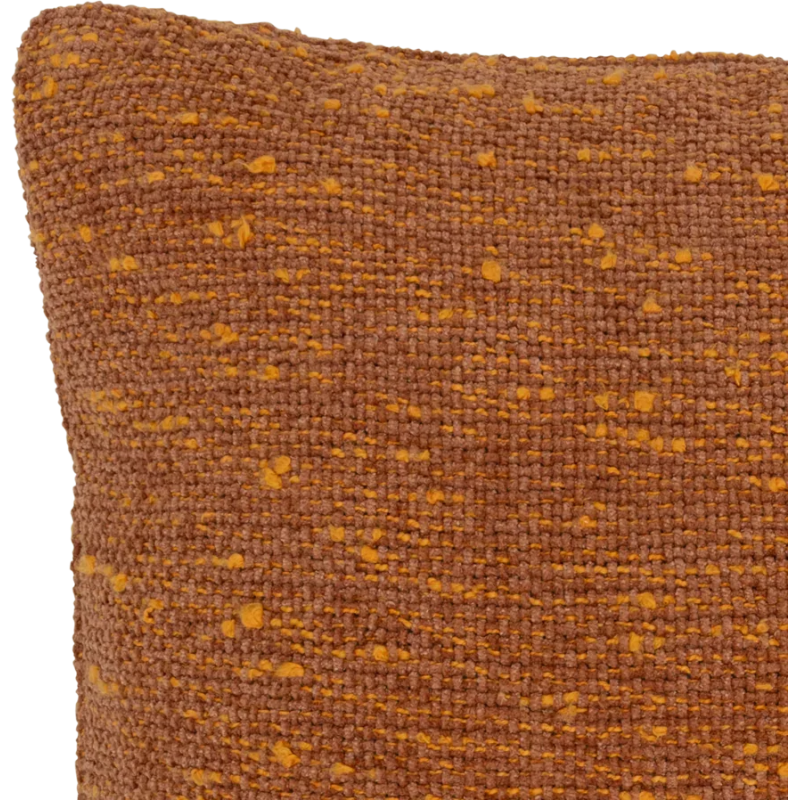 Coussin terracotta 50x50 en coton Tham
