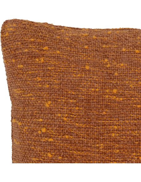 Coussin terracotta 50x50 en coton Tham
