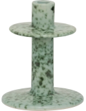 Bougeoir céramique vert écume 18 cm Aiden