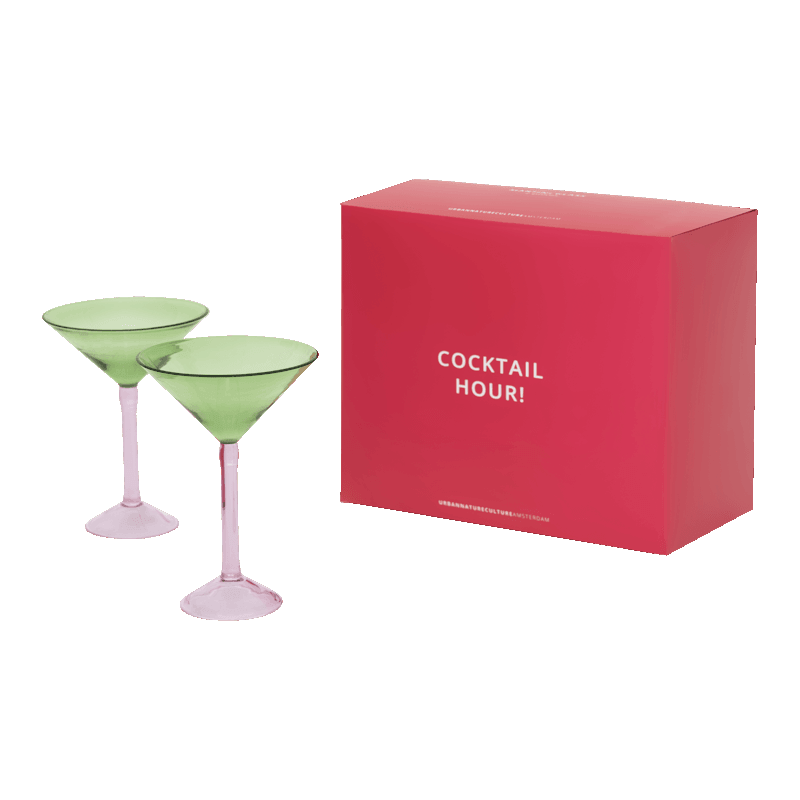 Lot de 2 verres à martini en coffret...