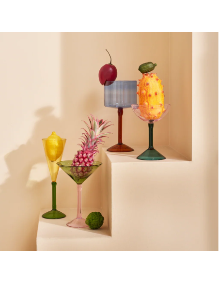 Lot de 2 verres à martini en coffret Cocktail Hour !