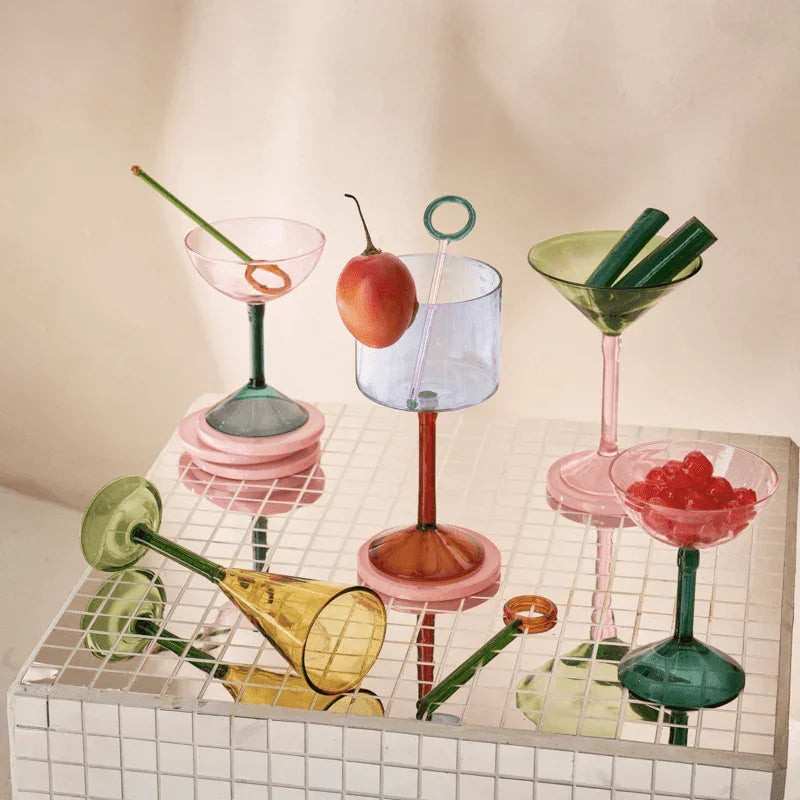 Lot de 2 verres à martini en coffret...
