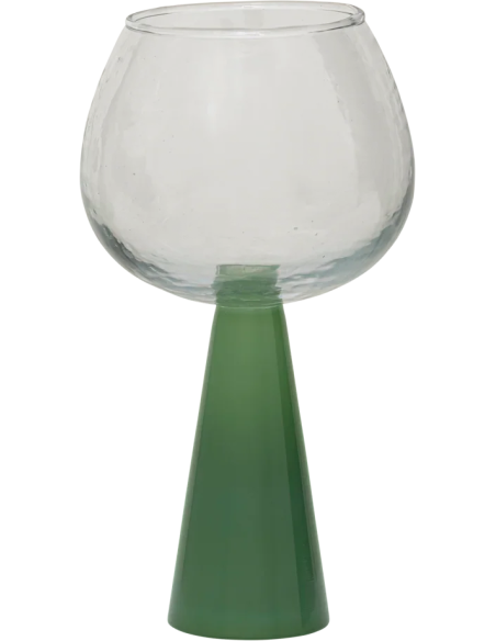 Lot de 2 verres Spritz vert jade en borosilicate Ø 10,5 x 19 cm Cocktail Hour !