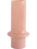 Vase en verre recyclé rose poudré Ø17x31 cm Yolk