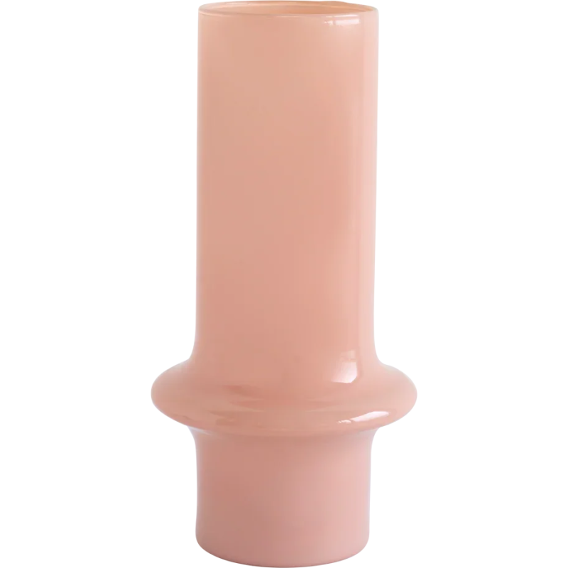 Vase en verre recyclé rose poudré...