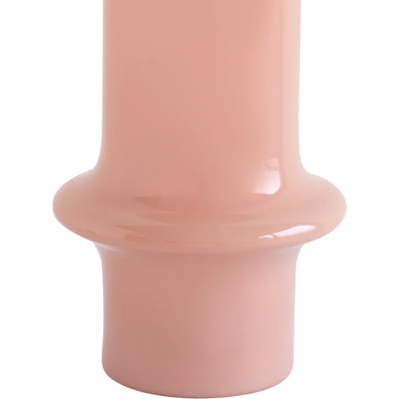 Vase en verre recyclé rose poudré...