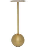 Sellette haute dorée en aluminium Ø21x66 cm M