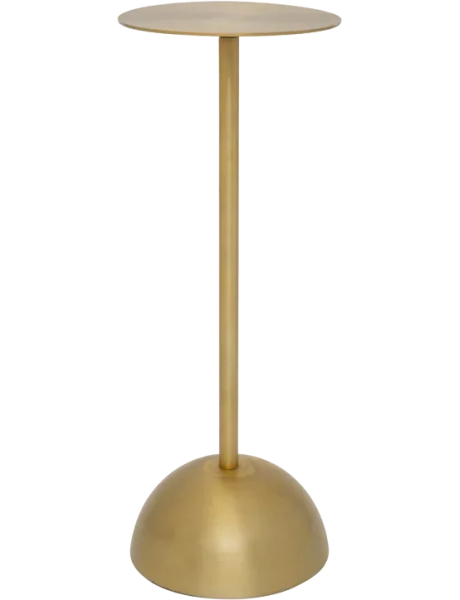 Sellette haute dorée aluminium Ø21x54 cm S