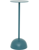Sellette haute bleu pétrole aluminium Ø21x54 cm LINDA. x UNC S