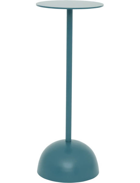 Sellette haute bleu pétrole aluminium Ø21x54 cm LINDA. x...