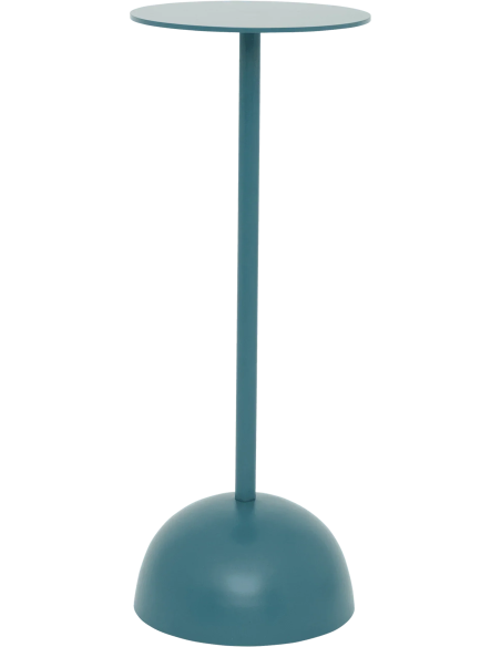 Sellette haute bleu pétrole aluminium Ø21x54 cm LINDA. x UNC S