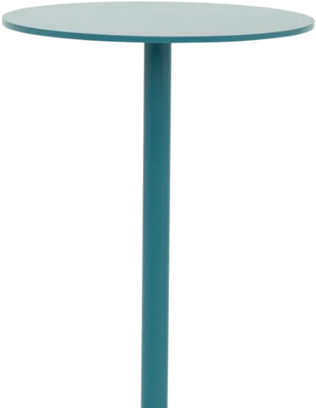 Sellette haute bleu pétrole aluminium Ø21x54 cm LINDA. x UNC S
