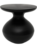 Table d’appoint ronde noire en fer Ø38x40 cm Tummy