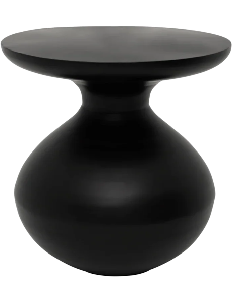 Table d’appoint ronde noire en fer Ø38x40 cm Tummy