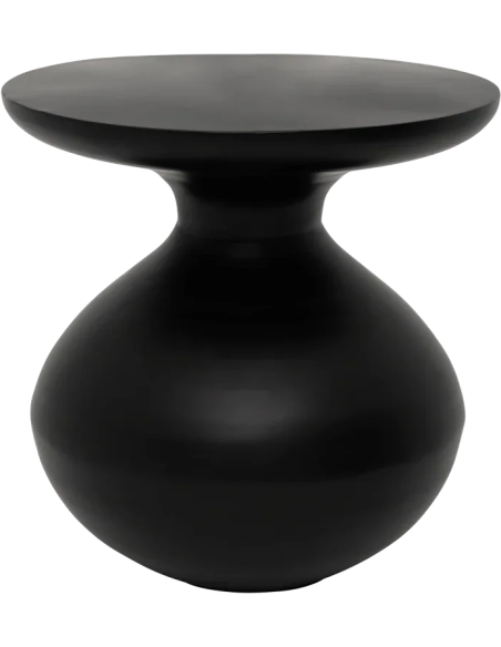 Table d’appoint ronde noire en fer Ø38x40 cm Tummy