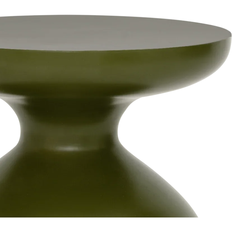 Table d’appoint ronde vert olive en...
