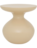 Table d’appoint ronde beige en fer Ø38x40 cm Tummy
