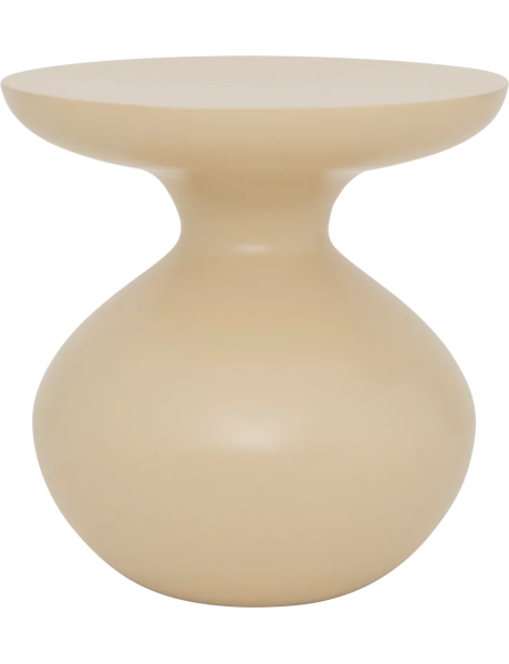 Table d’appoint ronde beige en fer Ø38x40 cm Tummy