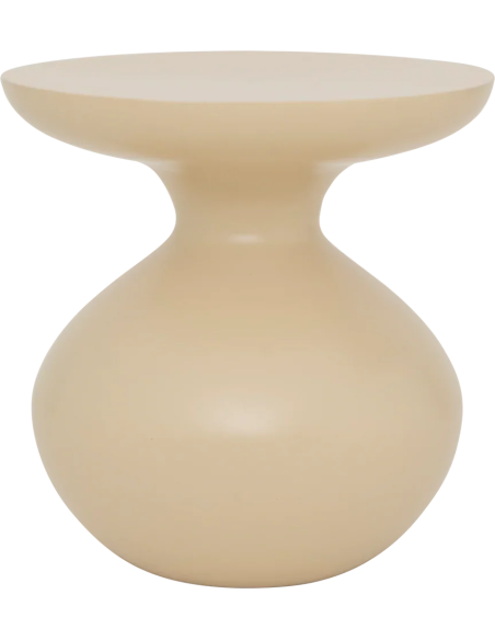 Table d’appoint ronde beige en fer Ø38x40 cm Tummy