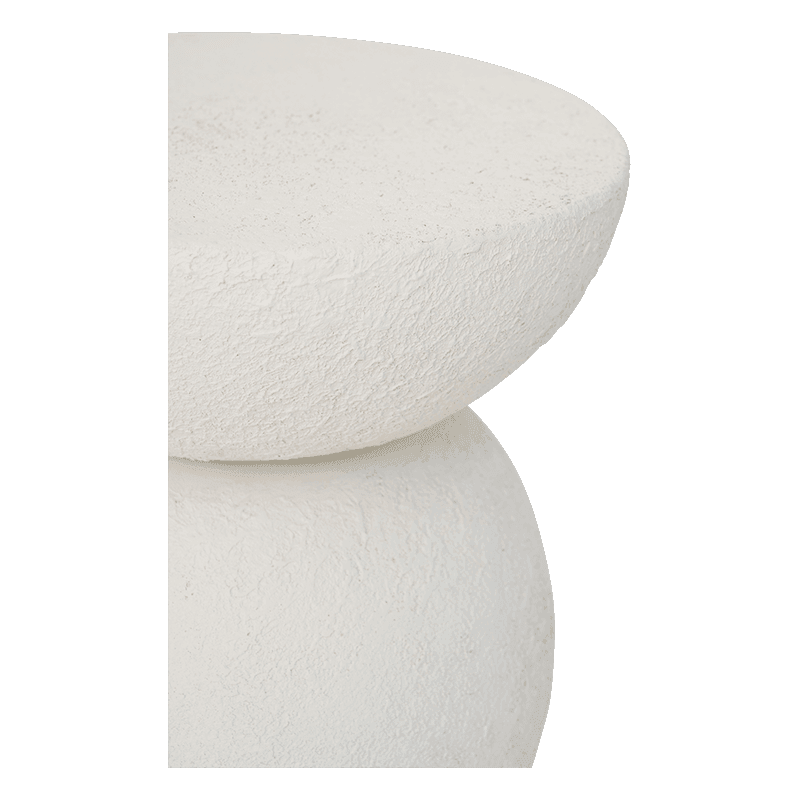 Table d’appoint ronde blanche en...