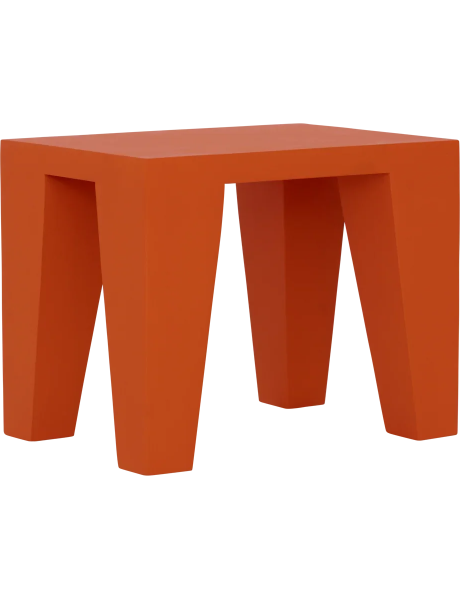 Table d’appoint orange flamme en bois de manguier...