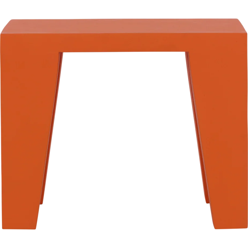 Table d’appoint orange flamme en bois...