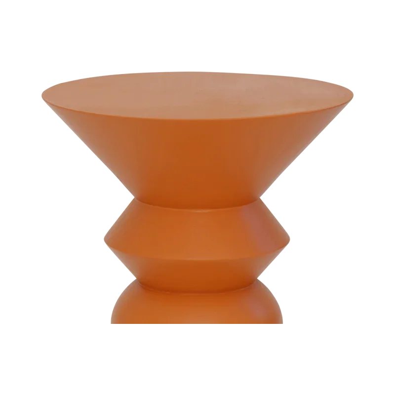 Table d’appoint orange en bois de...