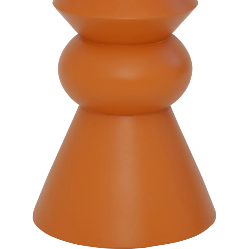 Table d’appoint orange en bois de...