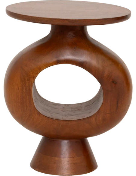 Table d’appoint ronde bois de manguier Ø30x39 cm Farren