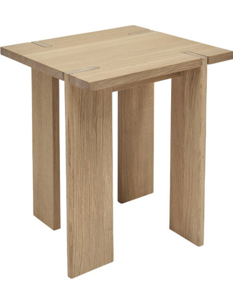 Table d’appoint carrée chêne massif 40x40x45 cm Oy