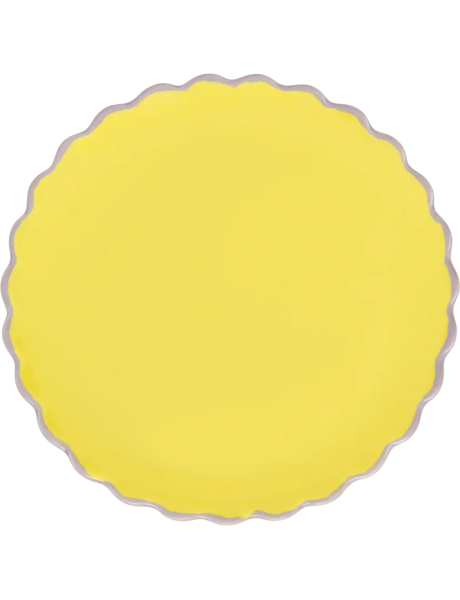 Petite assiette dessert grès jaune citron Ø13,5 cm Good Morning