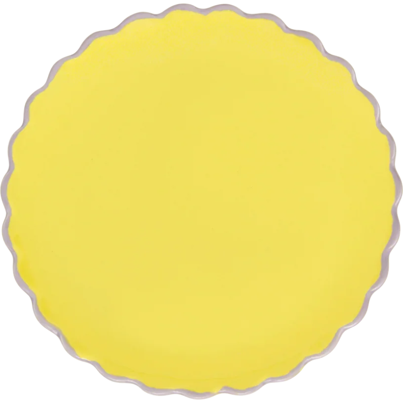 Petite assiette dessert grès jaune...