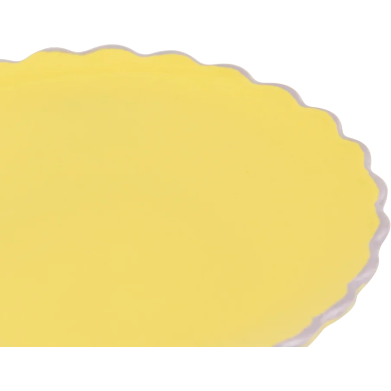 Petite assiette dessert grès jaune...