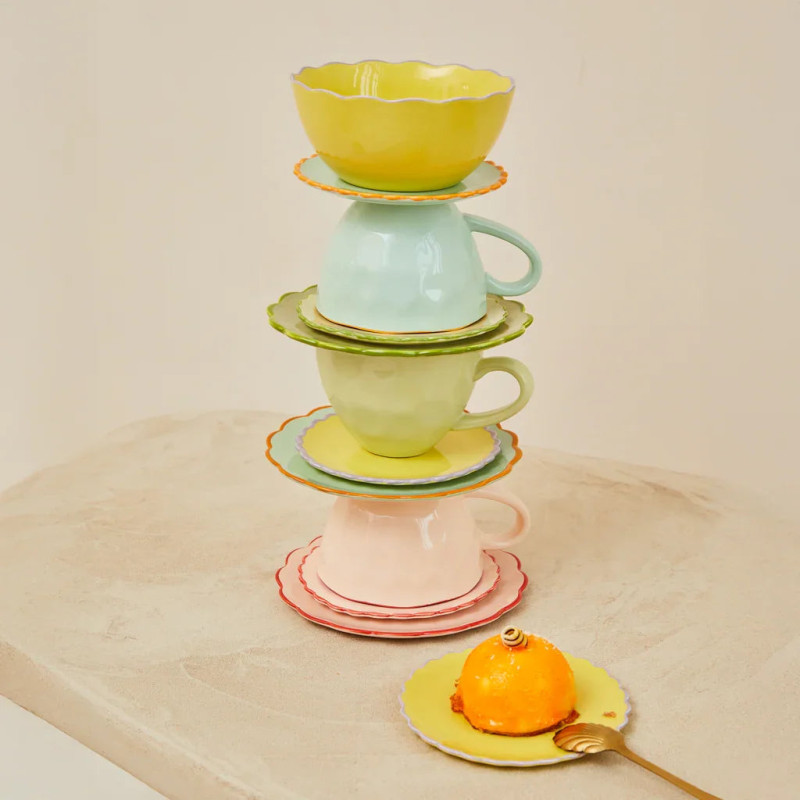 Petite assiette dessert grès rose...