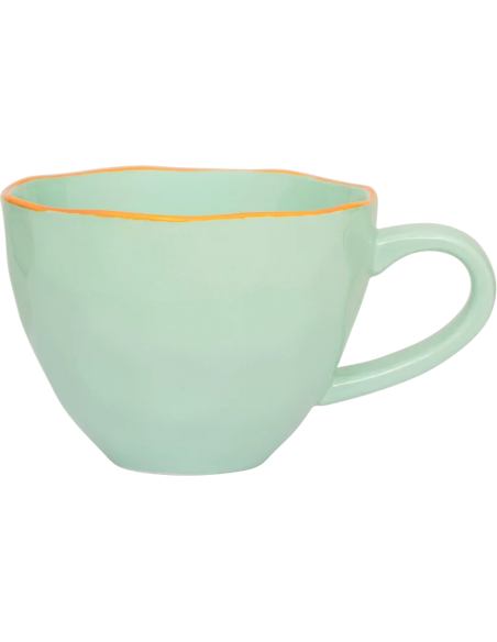 Tasse cappuccino thé grès céladon Ø11x8 cm Good Morning