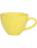 Tasse cappuccino thé grès jaune Ø11x8 cm Good Morning