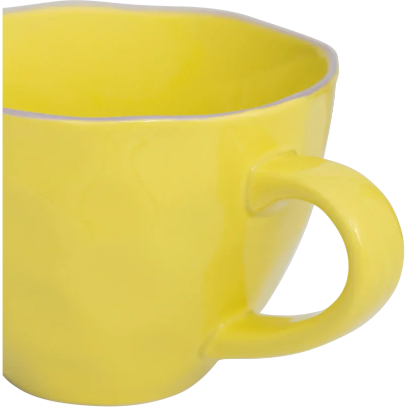Tasse cappuccino thé grès jaune Ø11x8...