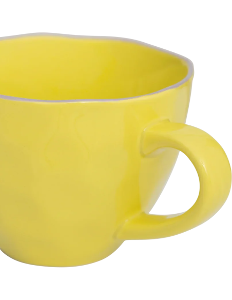 Tasse cappuccino thé grès jaune Ø11x8 cm Good Morning