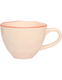 Tasse cappuccino thé grès rose poudré Ø11x8 cm Good Morning