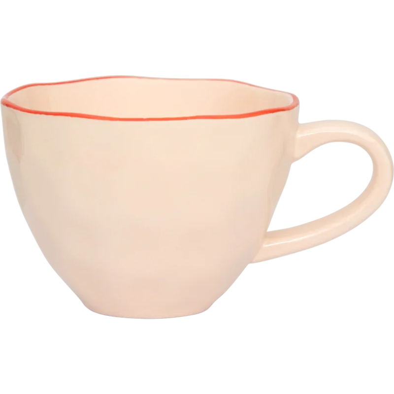 Tasse cappuccino thé grès rose poudré...