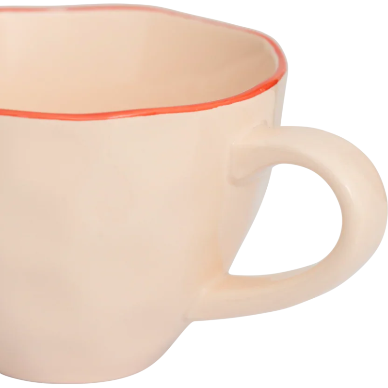 Tasse cappuccino thé grès rose poudré...