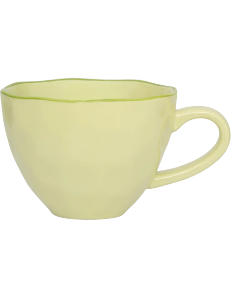 Tasse cappuccino thé grès vert pâle Ø11x8 cm Good Morning